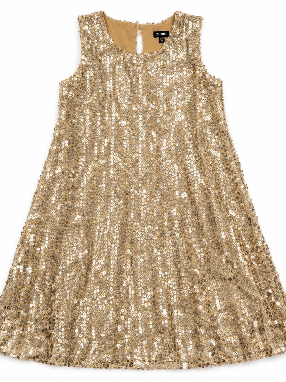 Zunie Gold Sequin Girls Dress